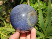 Polished Lazulite Spheres x 2 From Madagascar - Toprock Gemstones and Minerals 