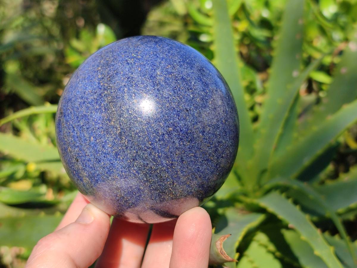 Polished Lazulite Spheres x 2 From Madagascar - Toprock Gemstones and Minerals 
