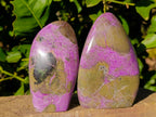 Polished Stichtite Standing Free Forms x 2 From Barberton, South Africa - Toprock Gemstones and Minerals 