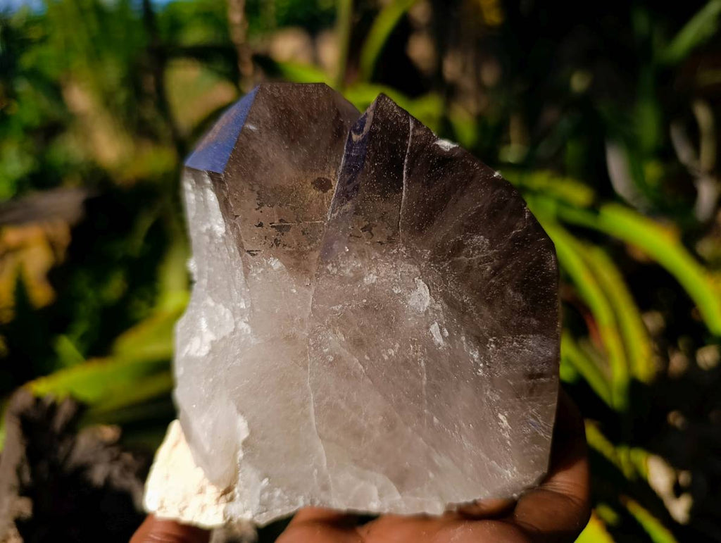 Natural Cascading Smokey Quartz Crystals x 3 From Zomba, Malawi - Toprock Gemstones and Minerals 