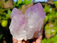 Natural Jacaranda Amethyst Quartz Clusters x 6 From Mumbwa, Zambia
