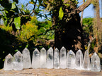 Polished Clear Quartz Crystals x 12 From Madagascar - Toprock Gemstones and Minerals 
