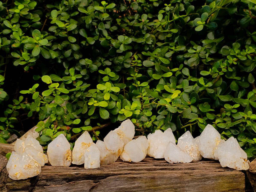 Natural Cascading Pineapple Candle Quartz Clusters x 13 From Madagascar - Toprock Gemstones and Minerals 