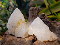 Natural Cascading Pineapple Candle Quartz Clusters x 13 From Madagascar