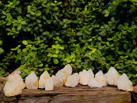 Natural Cascading Pineapple Candle Quartz Clusters x 13 From Madagascar