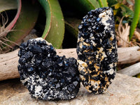 Natural Schorl Black Tourmaline Specimens x 3 From Erongo, Namibia