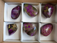Polished Stichtite Free Forms x 6 From Barberton, South Africa - Toprock Gemstones and Minerals 