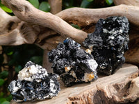 Natural Schorl Black Tourmaline Specimens x 12 From Erongo, Namibia - Toprock Gemstones and Minerals 