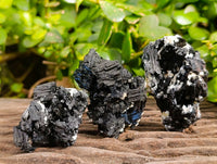 Natural Schorl Black Tourmaline Specimens x 12 From Erongo, Namibia - Toprock Gemstones and Minerals 
