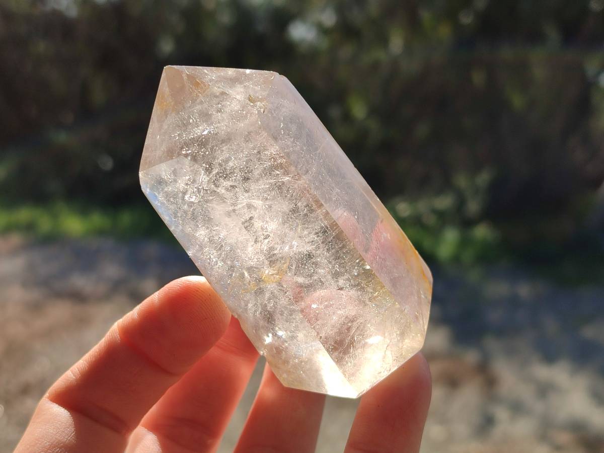 Polished Large Clear Quartz Crystals x 6 From Madagascar - Toprock Gemstones and Minerals 