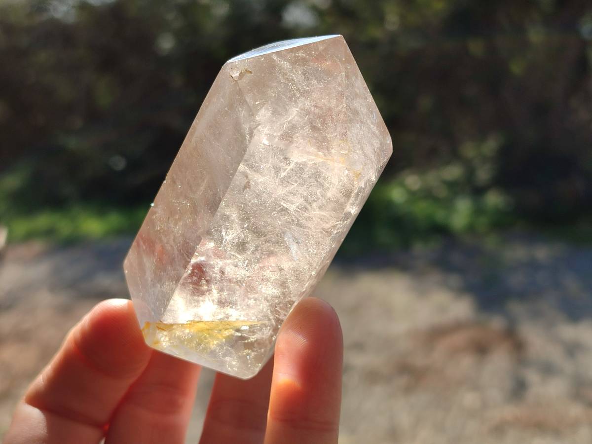 Polished Large Clear Quartz Crystals x 6 From Madagascar - Toprock Gemstones and Minerals 