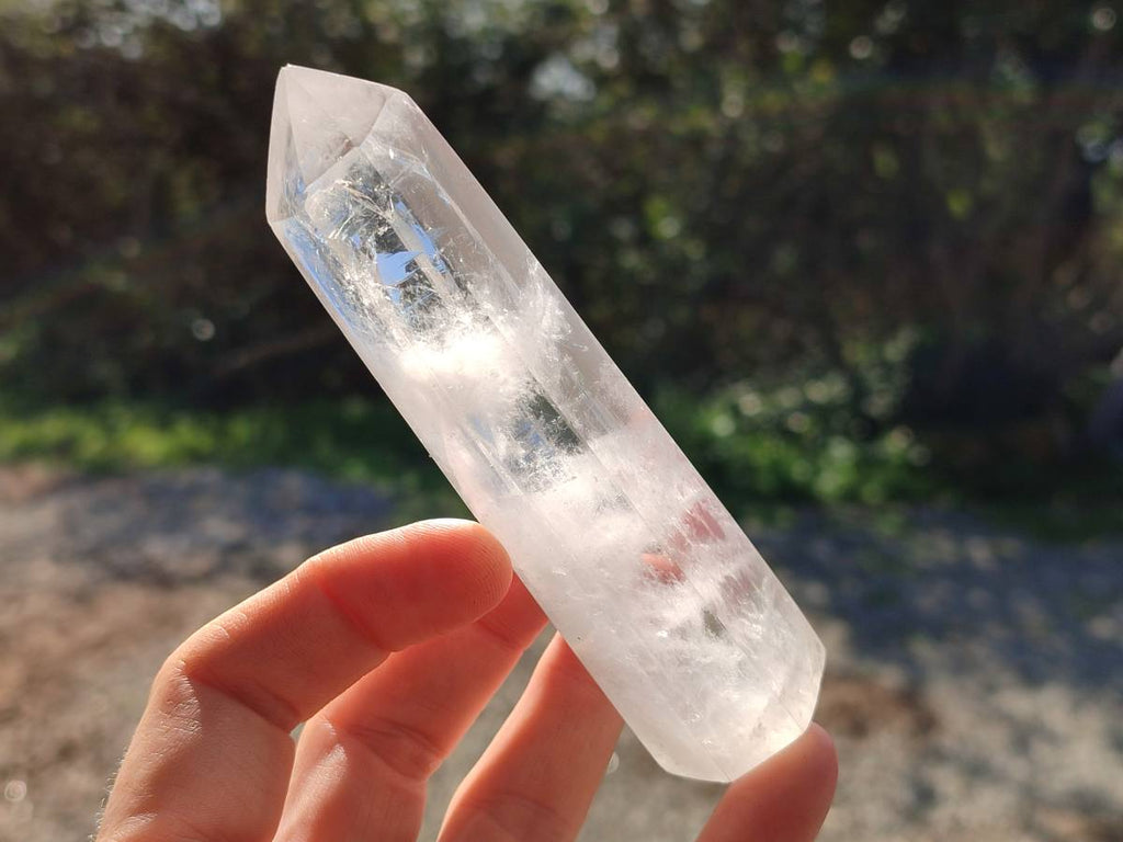 Polished Large Clear Quartz Crystals x 6 From Madagascar - Toprock Gemstones and Minerals 