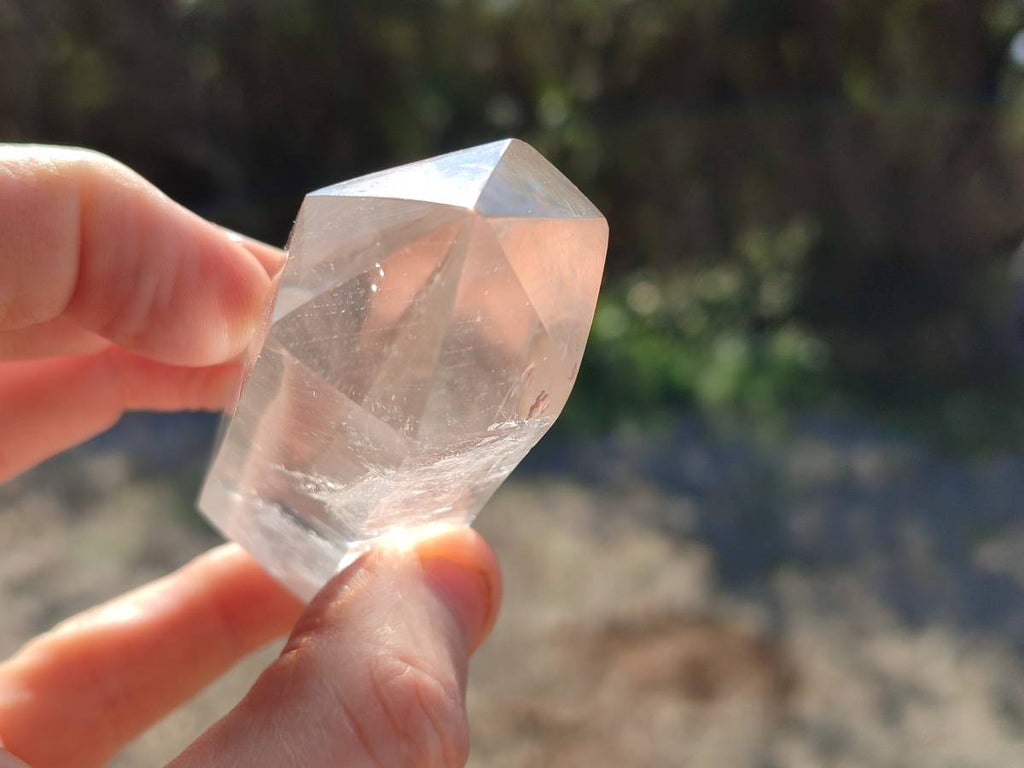 Polished Large Clear Quartz Crystals x 6 From Madagascar - Toprock Gemstones and Minerals 