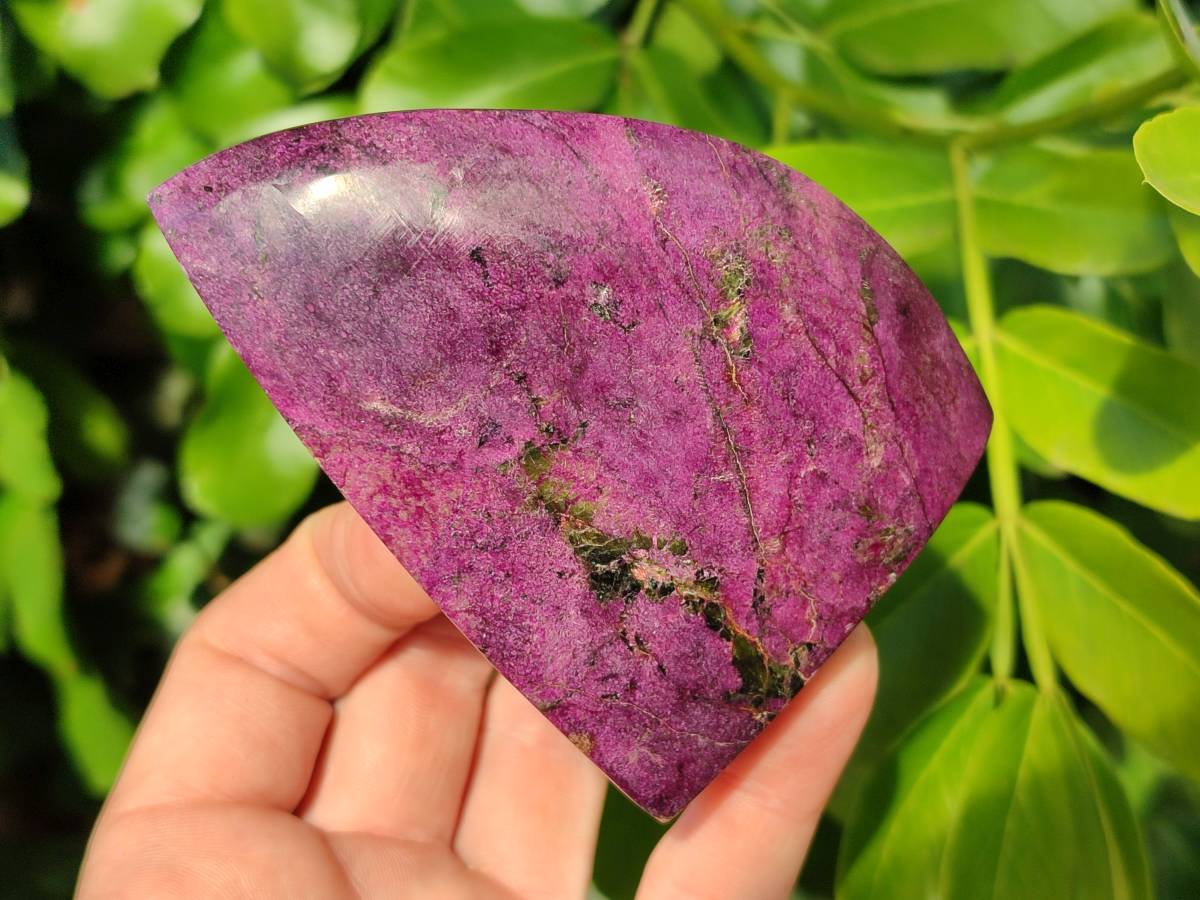 Polished Stichtite Free Forms x 4 From Barberton, South Africa - Toprock Gemstones and Minerals 