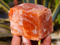 Natural Sunset Orange Calcite Specimens x 6 From Spitzkop, Namibia - Toprock Gemstones and Minerals 