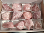 Natural Pink Rose Quartz Cobbed Specimens x 12 From North Cape, South Africa - Toprock Gemstones and Minerals 