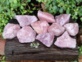 Natural Pink Rose Quartz Cobbed Specimens x 12 From North Cape, South Africa - Toprock Gemstones and Minerals 