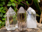 Polished Clear Quartz Crystals x 6 From Madagascar - Toprock Gemstones and Minerals 