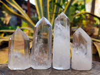 Polished Clear Quartz Crystals x 6 From Madagascar - Toprock Gemstones and Minerals 