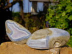 Polished Blue Lace Agate Geodes x 5 From Malawi - Toprock Gemstones and Minerals 