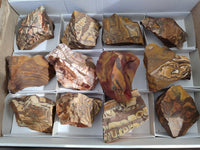 Natural Nguni Jasper Cobbed Specimens x 12 From Prieska, South Africa