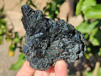 Natural Foitite Fibrous Black Tourmaline Specimens x 6 From Erongo, Namibia - Toprock Gemstones and Minerals 