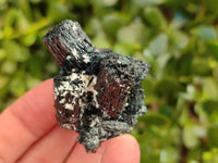 Natural Foitite Fibrous Black Tourmaline Specimens x 6 From Erongo, Namibia - Toprock Gemstones and Minerals 