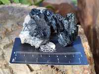 Natural Foitite Fibrous Black Tourmaline Specimens x 6 From Erongo, Namibia - Toprock Gemstones and Minerals 