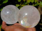 Polished Quartz Crystal Balls x 2 From Madagascar - Toprock Gemstones and Minerals 