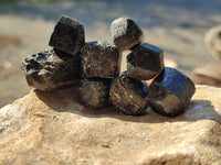 Natural Alluvial Schorl Black Tourmaline Crystals x 2.02 Kg Lot, From Zimbabwe
