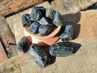 Natural Alluvial Schorl Black Tourmaline Crystals x 2.02 Kg Lot, From Zimbabwe