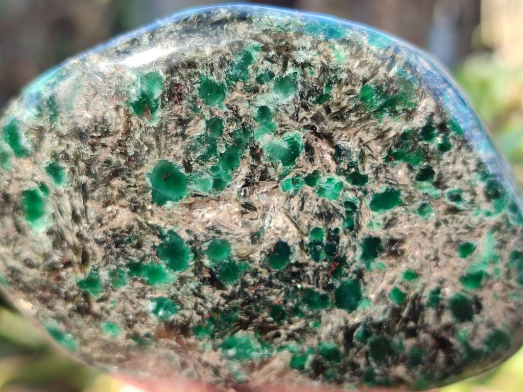 Polished Emerald Mica In Matrix 'Mutokolite' Standing Free Forms x 3 From Mutoko, Zimbabwe - Toprock Gemstones and Minerals 