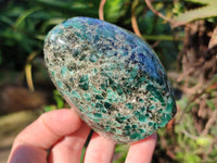 Polished Emerald Mica In Matrix 'Mutokolite' Standing Free Forms x 3 From Mutoko, Zimbabwe - Toprock Gemstones and Minerals 
