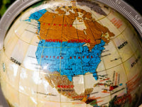 Hand Made Mother Of Pearl World Globe x 1 From China