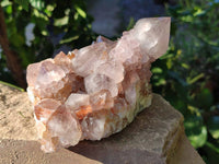 Natural Smokey Amethyst Spirit Quartz Clusters x 2 From Boekenhouthoek, South Africa