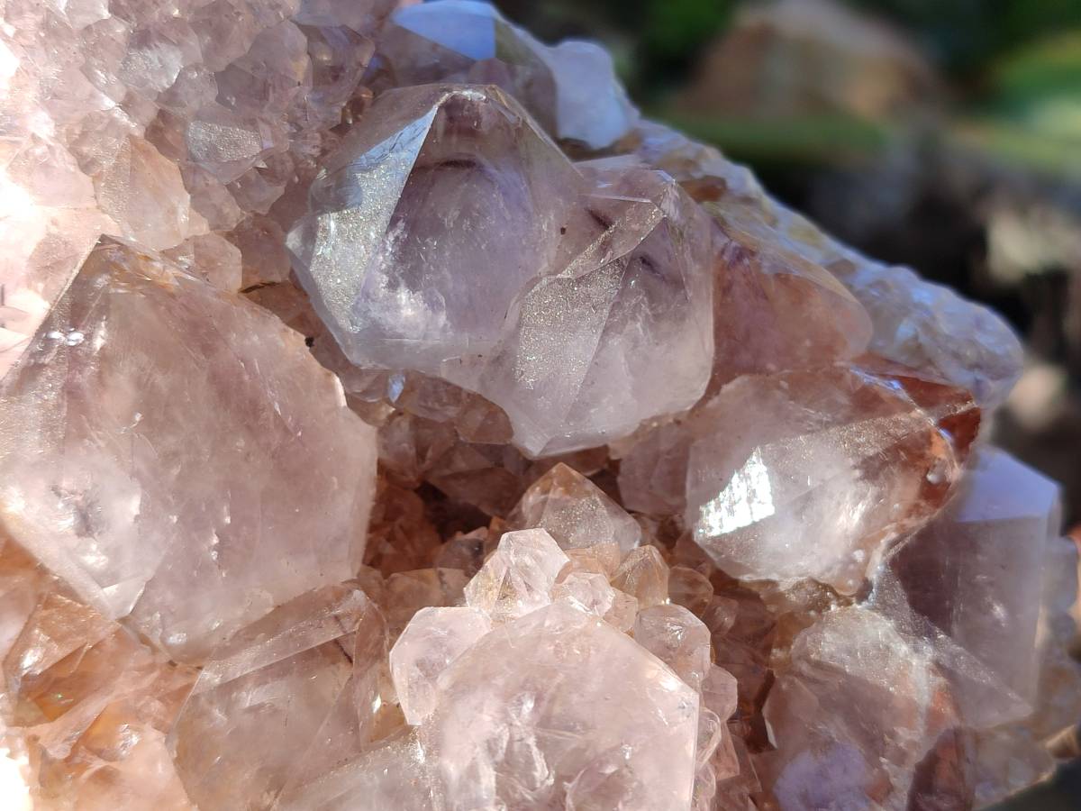 Natural Smokey Amethyst Spirit Quartz Clusters x 2 From Boekenhouthoek, South Africa - Toprock Gemstones and Minerals 