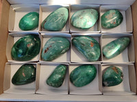 Polished Emerald Mtorolite Free Forms x 12 From Mutorashanga, Zimbabwe - Toprock Gemstones and Minerals 