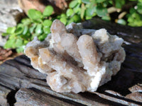 Natural Golden Limonite Coated Fairy Spirit Quartz Clusters x 4 From Boekenhouthoek, South Africa