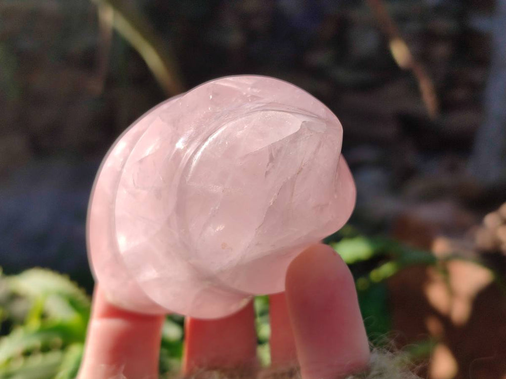 Polished Gemmy Rose Quartz Flames x 2 Madagascar - Toprock Gemstones and Minerals 