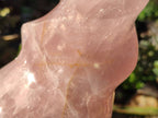 Polished Gemmy Rose Quartz Flames x 2 Madagascar - Toprock Gemstones and Minerals 
