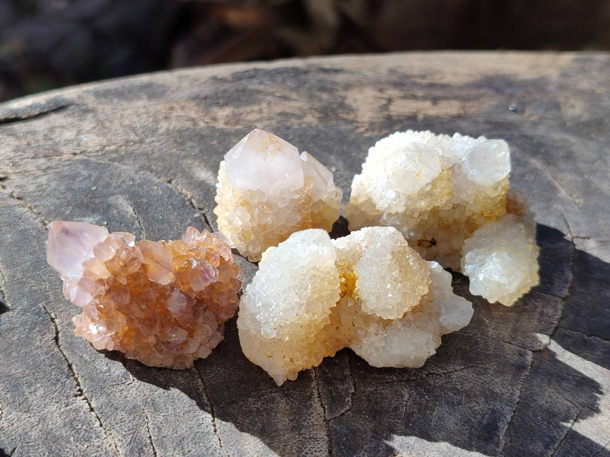 Natural Golden Limonite Fairy Spirit Quartz Single Crystals x 70 From South Africa - Toprock Gemstones and Minerals 