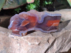 Polished On One Side Red Sashe River Agate Nodules x 12 From Zimbabwe - Toprock Gemstones and Minerals 