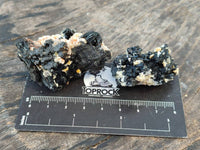 Natural Schorl Black Tourmaline Specimens x 12 From Erongo, Namibia