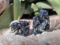 Natural Schorl Black Tourmaline Specimens x 12 From Erongo, Namibia