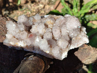 Natural Smokey Amethyst Spirit Quartz Clusters x 3 From Boekenhouthoek, South Africa