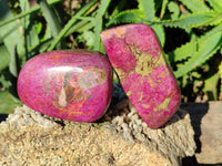Polished Stichtite Free Forms x 4 From Barberton, South Africa - Toprock Gemstones and Minerals 