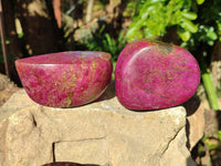 Polished Stichtite Free Forms x 4 From Barberton, South Africa - Toprock Gemstones and Minerals 