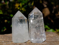 Polished Clear Quartz Crystals x 6 From Madagascar - Toprock Gemstones and Minerals 
