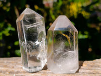 Polished Clear Quartz Crystals x 6 From Madagascar - Toprock Gemstones and Minerals 