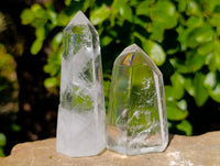Polished Clear Quartz Crystals x 6 From Madagascar - Toprock Gemstones and Minerals 